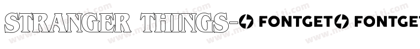 stranger things字体转换
